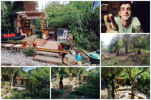 Cervo, crea un piccolo angolo di paradiso ma adesso rischia di dover smontare tutto. La storia di Alex: "Il Comune mi supporti in questa iniziativa ecosostenibile rivolta a tutta la comunità" (foto)