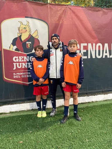 Calcio: due giovani calciatori della U.S. Dolceacqua al Genoa