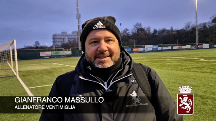 Calcio, Ventimiglia. Massullo si tiene stretta la prestazione contro il Ceriale: "Abbiamo ben figurato contro una squadra che merita l'alta classifica" (VIDEO)