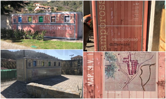 A Camporosso sono arrivate le ‘ecoisole’: cambia il conferimento dei rifiuti per il centro storico, niente più ‘porta a porta’ (Foto)