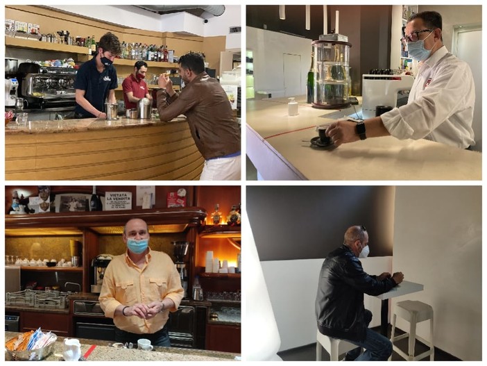 Imperia, riaperture: da oggi bar e ristoranti possono servire al chiuso. Gli esercenti: "Difficile riabituare i clienti, ma è un segno di speranza" (foto e video)