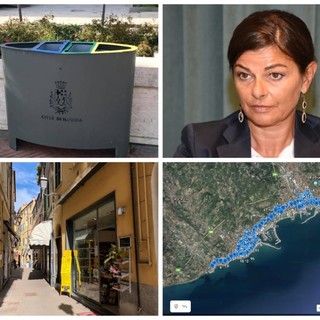 Imperia, investimenti del Comune sull'arredo urbano e sull'ambiente: installati 100 cestini e in arrivo 30 portabiciclette e nuove panchine in via dell'Ospedale