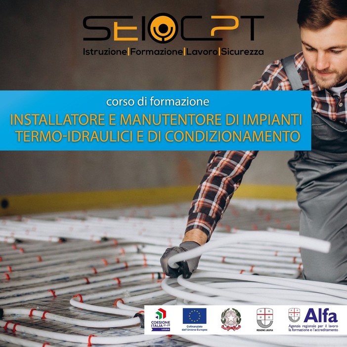 AAA Cercasi giovani termoidraulici, in partenza un nuovo corso di qualifica gratuito al S.e.i. – C.p.t. AAA Cercasi giovani termoidraulici, in partenza un nuovo corso di qualifica gratuito al S.e.i. – C.p.t.
