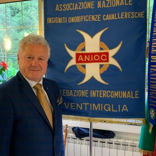 Ventimiglia: convivio dell’Associazione Nazionale Insigniti Onorificenze Cavalleresche, presente anche il Sindaco Scullino