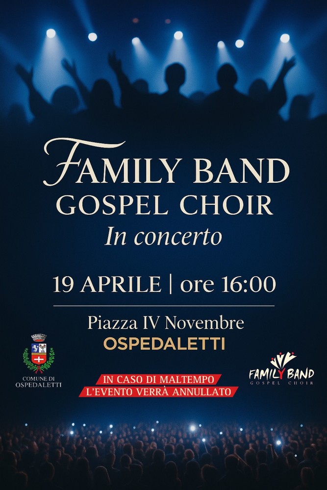 Ospedaletti si accende con il gospel: concerto live del Family Band Gospel Choir in piazza IV Novembre