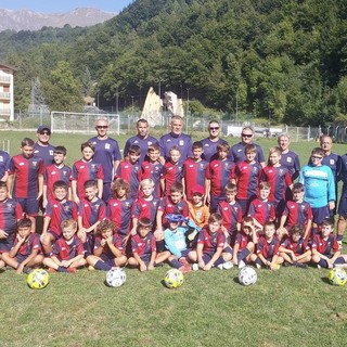 I bambini della scuola calcio del Dolceacqua al Camp di tre giorni a Limone Piemonte