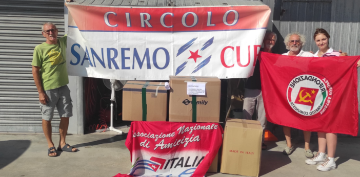 Aiuti solidali per Cuba, raccolti a Sanremo 70 kg di farmaci e materiale scolastico
