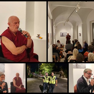 "L’essenza della spiritualità oltre la religione", incontro con il monaco Ven. Tenzin Khentse Cesare Milani a Vallebona (Foto e video)