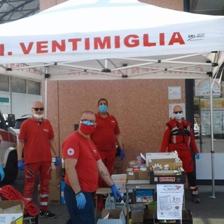 Coronavirus, Ventimiglia: la Croce Rossa ringrazia la cittadinanza per aver partecipato alla raccolta alimentare
