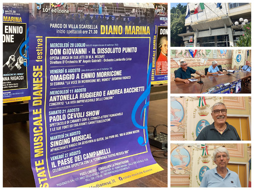 Diano Marina, cultura e spettacoli nella città degli aranci con l'evento 'Estate musicale dianese festival' (Foto e Video)