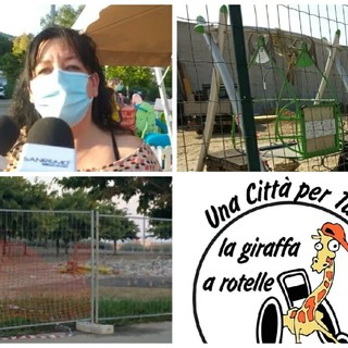 Imperia, la denuncia della 'Giraffa a rotelle': "Ancora al Parco Urbano l'altalena inclusiva non è stata rimontata. Dal Comune nessuna risposta" Imperia, la denuncia della 'Giraffa a rotelle': "Ancora al Parco Urbano l'altalena inclusiva non è stata rimontata. Dal Comune nessuna risposta"