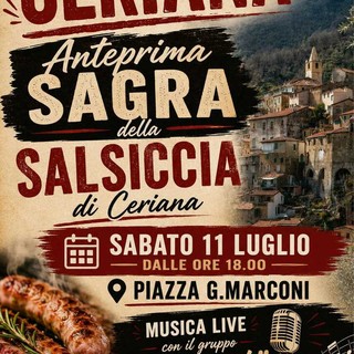 Ceriana, grande anteprima della Sagra della Salsiccia Ceriana, grande anteprima della Sagra della Salsiccia