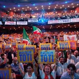Sanremo: anche una delegazione del Gruppo dei 100 insieme a Sergio Tommasini a Roma per la convention di Giovanni Toti (Video)
