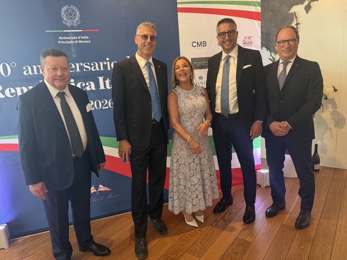 Confindustria Imperia presente ai festeggiamenti per l'80esimo anniversario la Repubblica Italiana nel Principato di Monaco