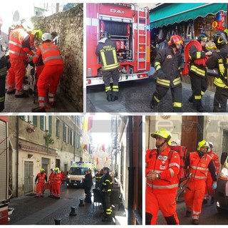 Ventimiglia: simulazione di incendio, banco di prova per gli interventi nei centri storici (VIDEO)