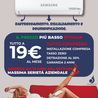 Ondata di calore in arrivo: l’Italia si prepara a temperature roventi. Condizionati Srl lancia la promo Samsung a 19€/mese