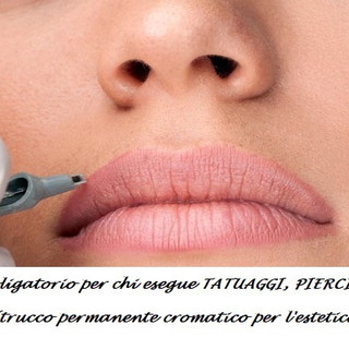 CNA Imperia: in avvio il prossimo 4 febbraio il corso per tatuaggi, piercing ed estetiste che eseguono trucco permanente cromatico per l'estetica CNA Imperia: in avvio il prossimo 4 febbraio il corso per tatuaggi, piercing ed estetiste che eseguono trucco permanente cromatico per l'estetica