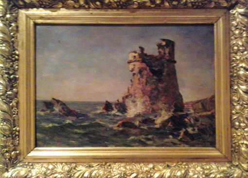 Imperia: l'antico dipinto sulla Torre di Prarola del 1909 dipinta da Federico Lodi sarà messa in vendita