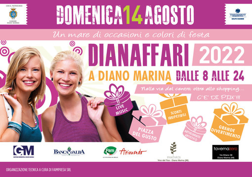 Diano Marina: domenica prossima torna ‘Dianaffari’, l’evento targato Confcommercio