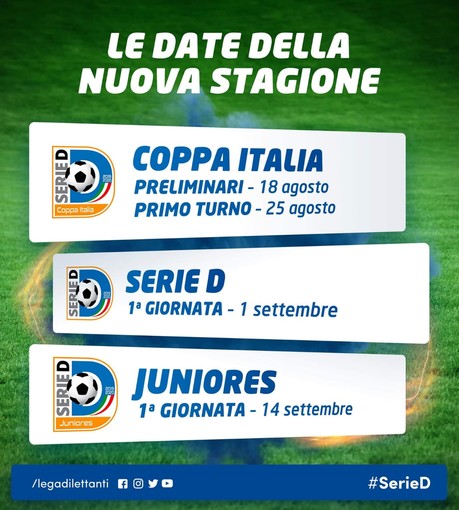 Calcio. Serie D 2019/2020, ufficializzate le date della nuova stagione