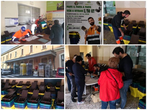 Imperia: a due settimane dal porta a porta, distribuito il 50% dei kit per la differenziata