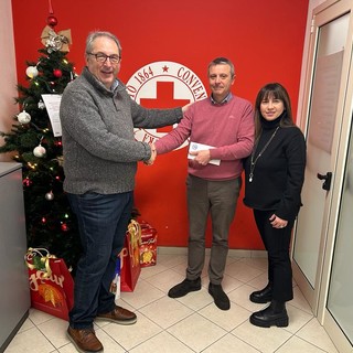 Donazione di 500 euro del neonato Sampdoria Club di Sanremo alla Croce Rossa locale