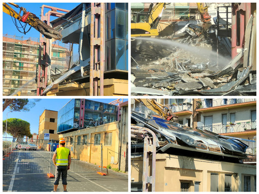 Imperia, demolizione ex caserma Vvf per lo spreco d’acqua. La replica: “La usiamo solo per i calcinacci, condotta non comunale” (Foto e Video) Imperia, demolizione ex caserma Vvf per lo spreco d’acqua. La replica: “La usiamo solo per i calcinacci, condotta non comunale” (Foto e Video)