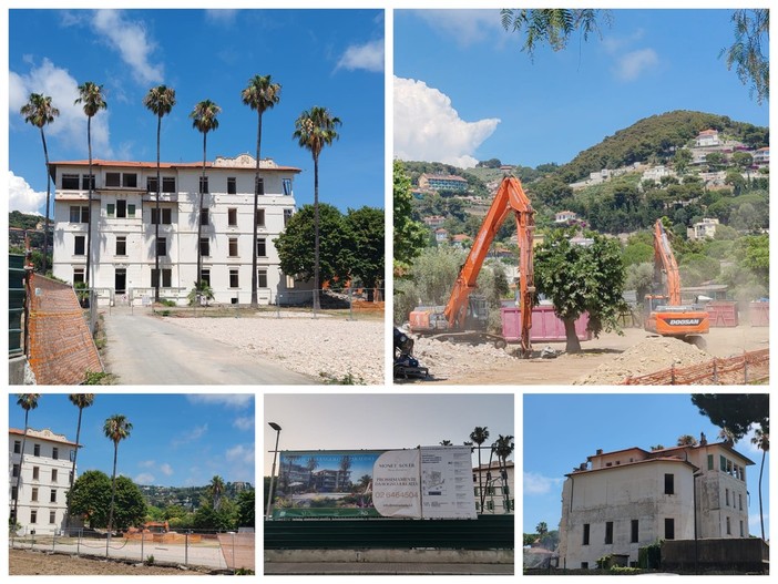 Bordighera dice addio a Villa Loreto: iniziata la demolizione (Foto e video) Bordighera dice addio a Villa Loreto: iniziata la demolizione (Foto e video)