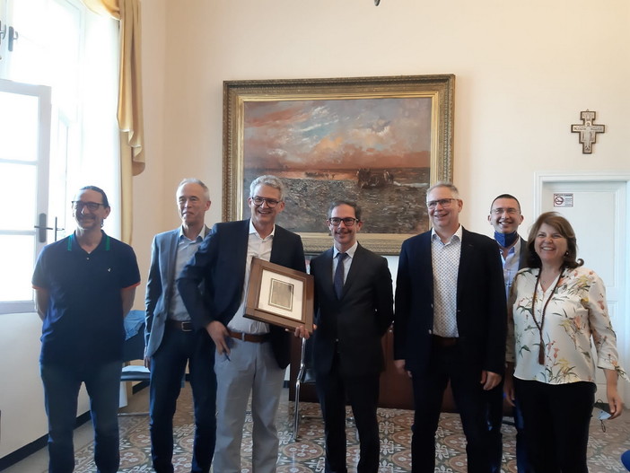 Bordighera: questa mattina in Comune, rinnovato il legame con la città tedesca di Neckarsulm (foto)
