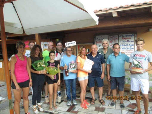 Tennis: i risultati del Doppio Giallo-Rosa 'Memorial Pino Ala' al TC Ventimiglia
