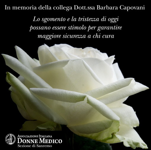 L’Associazione Italiana Donne Medico commemora la dottoressa Barbara Capovani barbaramente uccisa a Pisa L’Associazione Italiana Donne Medico commemora la dottoressa Barbara Capovani barbaramente uccisa a Pisa