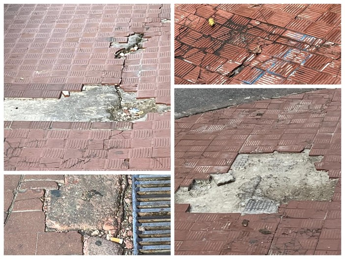 Ventimiglia, Scullino: "La città è trascurata e sporca. Serve un piano straordinario di manutenzione e rifacimento dei marciapiedi" (Foto) Ventimiglia, Scullino: "La città è trascurata e sporca. Serve un piano straordinario di manutenzione e rifacimento dei marciapiedi" (Foto)