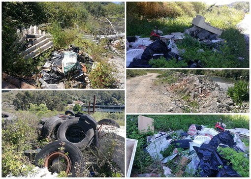 Ventimiglia: zetto, rifiuti, pneumatici e amianto sul lungo Roya, il comitato di quartiere Roverino ne chiede la tempestiva rimozione (Foto)