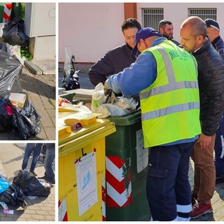 Taggia: mucchi di spazzatura abbandonata in via del Piano, scattano i controlli e... le multe