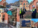 Ventimiglia, lavori di riqualificazione al Borgo: al via la demolizione dell'ex Aci (Foto e video)