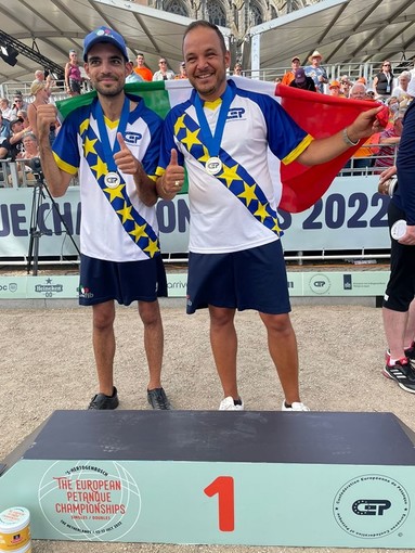 Ai Campionati europei di Petanque, ottimi risultati per la coppia del GSP Ventimiglia Diego Rizzi e Alessio Cocciolo Ai Campionati europei di Petanque, ottimi risultati per la coppia del GSP Ventimiglia Diego Rizzi e Alessio Cocciolo