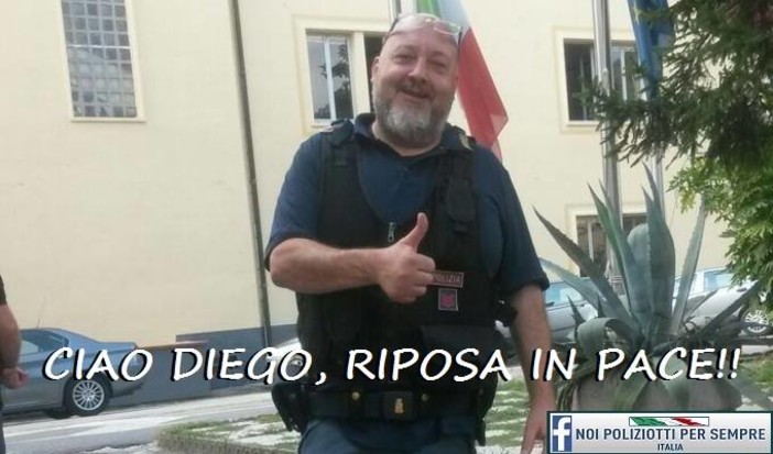 Da tutta Italia il cordoglio per la morte di Diego Turra, l'agente di Polizia deceduto ieri in serata