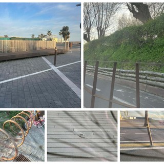 SìAmo Camporosso: "Degrado e problemi di sicurezza sul lungomare Fabrizio De André" (Foto)