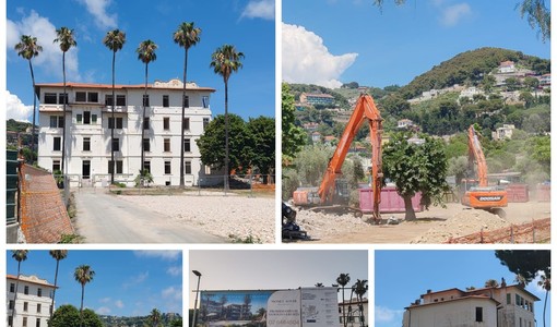 Bordighera dice addio a Villa Loreto: iniziata la demolizione (Foto e video)