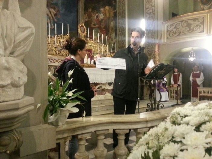 Sanremo: il coro di San Sebastiano-Coldirodi ha donato 2mila euro per le popolazione colpite dall'alluvione in Sardegna