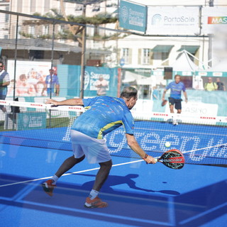 Inaugurazione in piazza Colombo dell'evento sportivo 'Sanremo Padel Experience'