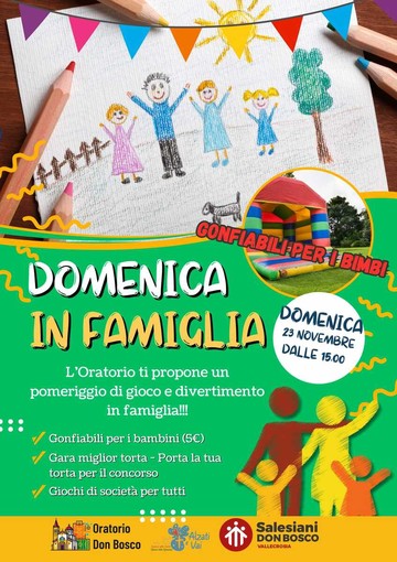 "Domenica in famiglia" all'oratorio Don Bosco di Vallecrosia