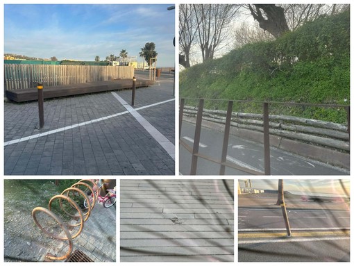 SìAmo Camporosso: "Degrado e problemi di sicurezza sul lungomare Fabrizio De André" (Foto)