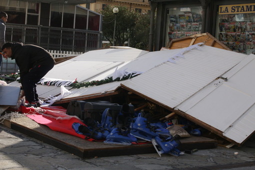 I danni causati ieri dalla tromba d'aria I danni causati ieri dalla tromba d'aria