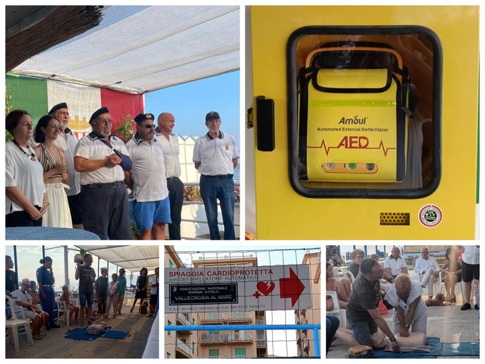 Vallecrosia al Mare, donato all'ANMI un defibrillatore in memoria del dottor Renato Galante (Foto e video) Vallecrosia al Mare, donato all'ANMI un defibrillatore in memoria del dottor Renato Galante (Foto e video)
