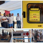 Vallecrosia al Mare, donato all'ANMI un defibrillatore in memoria del dottor Renato Galante (Foto e video)