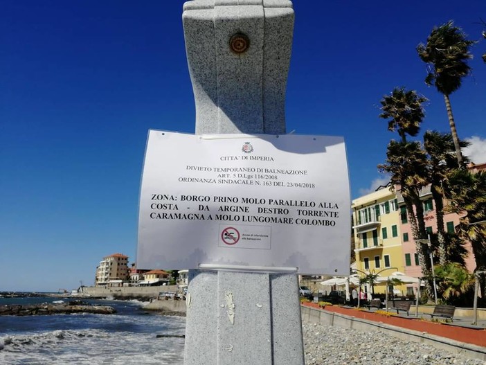 Imperia: scatta il divieto di balneazione a borgo Foce. Capacci "Problema serio, Amat, gestore cessato, costretta a intervenire"