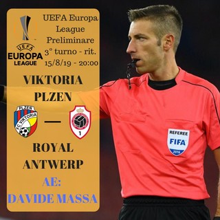 Calcio: l'arbitro imperiese Davide Massa domani dirigerà il terzo turno preliminare di Europa League Calcio: l'arbitro imperiese Davide Massa domani dirigerà il terzo turno preliminare di Europa League