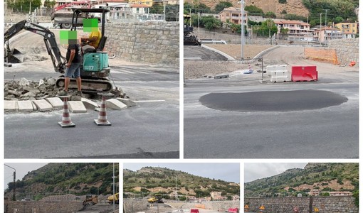 Ventimiglia, errore di valutazione: demolita la nuova rotonda in corso Genova (Foto)