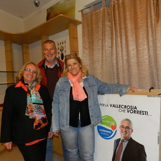 La senatrice Donatella Albano (PD) ha incontrato i candidati della lista 'Giordano Sindaco' dopo una visita a Vallecrosia Alta